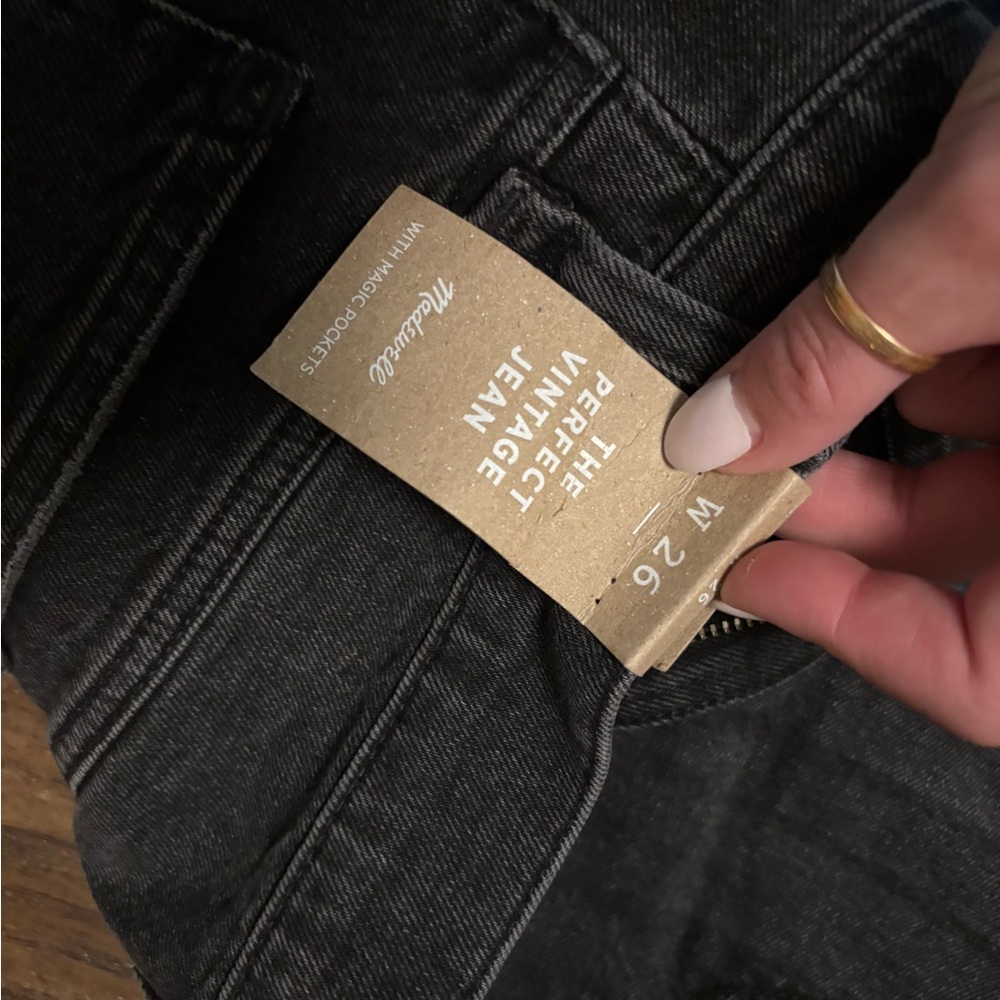 Madewell Women's Black perfect Vintage Jean